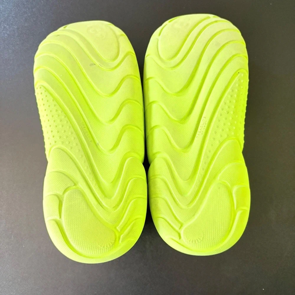 UGG L.A. Cloud platform sandals lime green size 7 strappy chunky comfort vibrant
